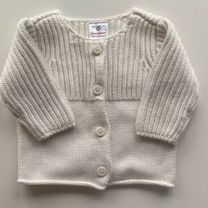 Hanna Andersson Baby Cardigan. Color: Cream Size: 50/US 0-3